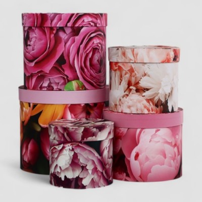 Коробки круглые "Для тебя", в ассортименте, размер и цена указаны в описании товара